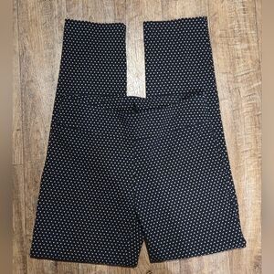 New Direction Navy & White Pokadot Straight Leg Pants Size 10